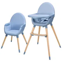 Scaun de masă KinderKraft Fini (KHFINI02NOR0000) / 6 luni / Nordic Breeze 