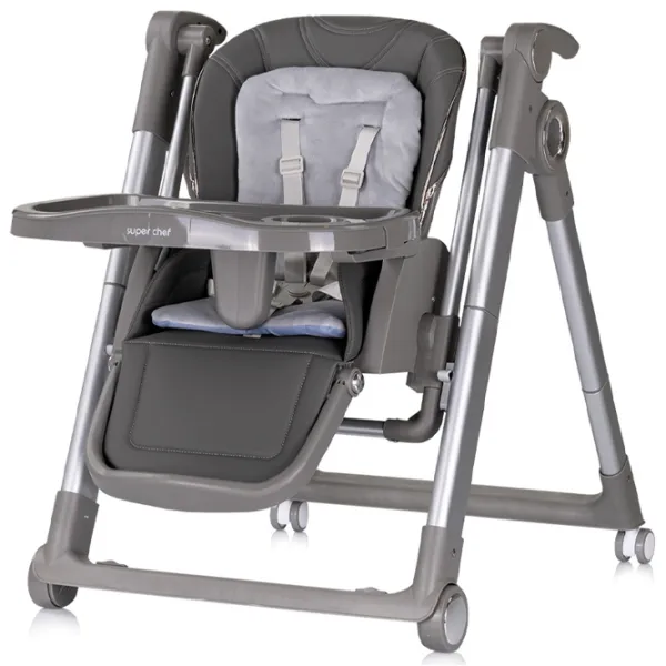 Стульчик для кормления Chipolino Super Chef 2in1 (STHSC02501CL) / 0 месяцев / Cloud Grey  photo 2