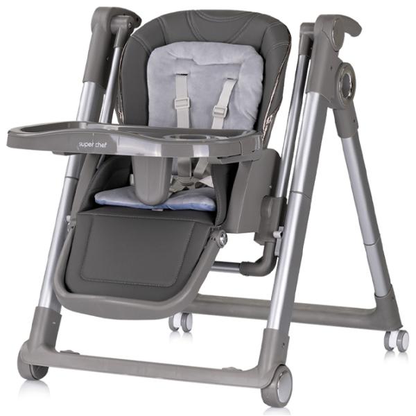 Стульчик для кормления Chipolino Super Chef 2in1 (STHSC02501CL) / 0 месяцев / Cloud Grey  photo 2