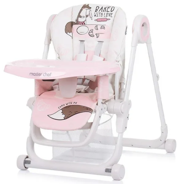 Стульчик для кормления Chipolino Master Chef (STHMC02305RW) / 6 месяцев / Розовый  photo 2