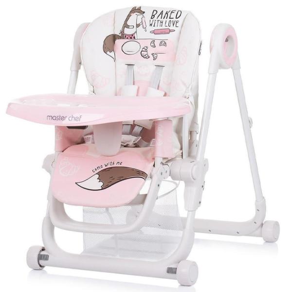 Стульчик для кормления Chipolino Master Chef (STHMC02305RW) / 6 месяцев / Розовый  photo 2