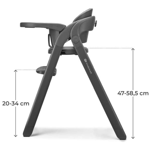 Стульчик для кормления KinderKraft Tino (KHTINO00GRY0000) / 6 месяцев / Серый  photo 6