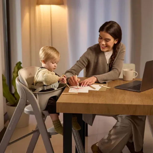 Стульчик для кормления KinderKraft Tino (KHTINO00GRY0000) / 6 месяцев / Серый  photo 11