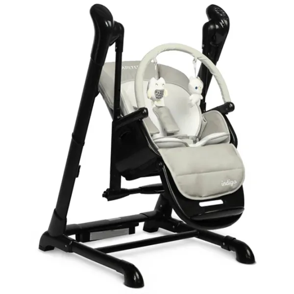 Стульчик для кормления Caretero Indigo (5908310397153) / 1 месяц / Черный  photo 4