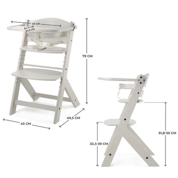 Scaun de masă KinderKraft Enock (KKKENOCBEGF0000) / 6 luni / Beige  photo 3