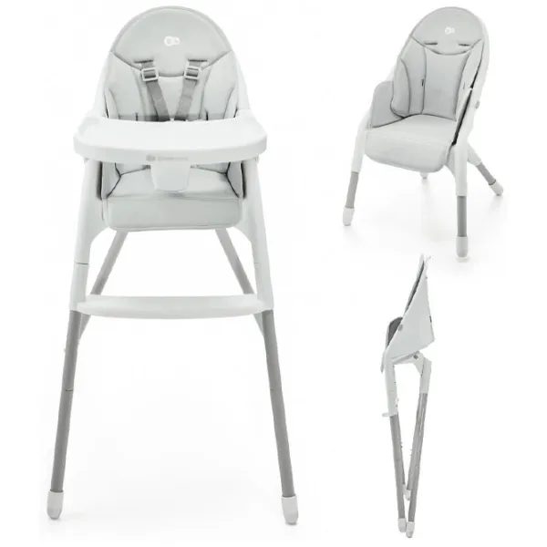Scaun de masă KinderKraft Dinnly (KHDINN00LGR0000) / 6 luni / Gray  photo 2