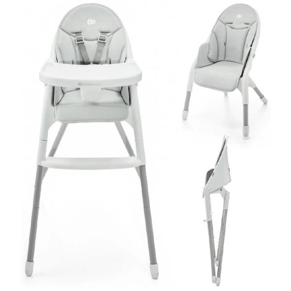 Scaun de masă KinderKraft Dinnly (KHDINN00LGR0000) / 6 luni / Gray  photo 2