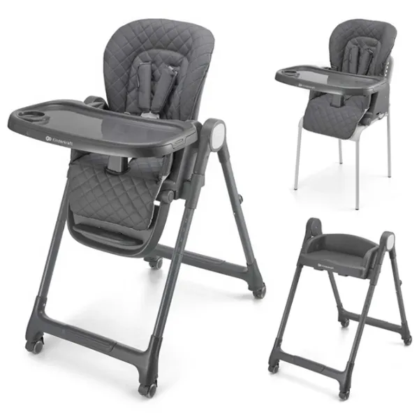 Scaun de masă KinderKraft Tulo (KHTULO00GRY0000) / 6 luni / Gray  photo 3