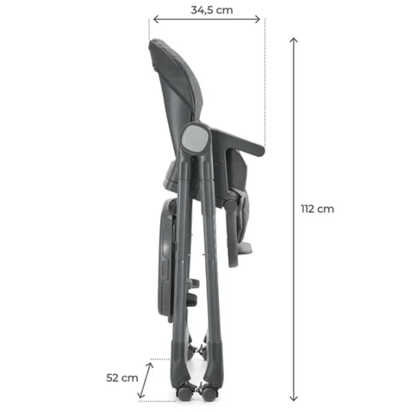 Scaun de masă KinderKraft Tulo (KHTULO00GRY0000) / 6 luni / Gray  photo 7