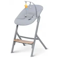Набор стульчик для кормления + шезлонг-качели KinderKraft Calmee + Livy (KHLICA00WOD0000) / 6 месяцев / Серый photo 3