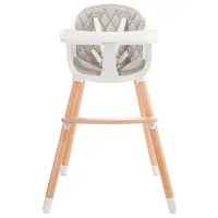 Scaun de masă KinderKraft Sienna (KKKSIENGRY0000) / 6 luni / Gray photo 4
