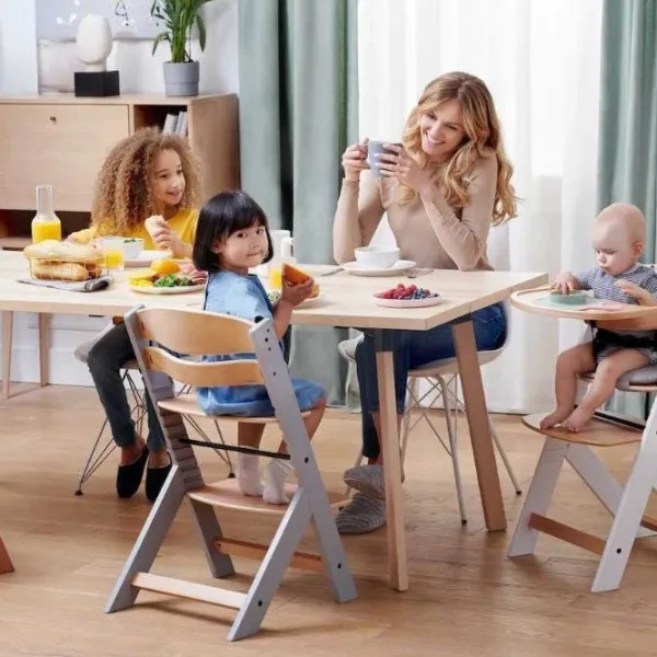 Scaun de masă KinderKraft Enock (KHENOC0PBLK0000) / 5 luni / Black  photo 6