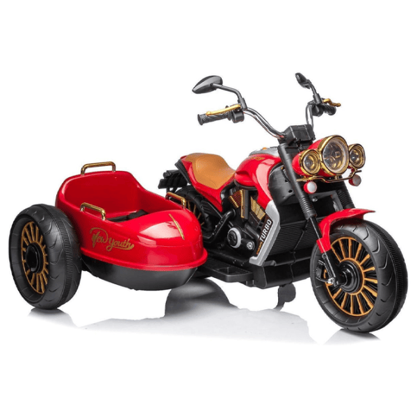 Motocicletă pentru copii Chipolino Duo Tron 50 kg / 3+ / 3 km/h / Red photo 2