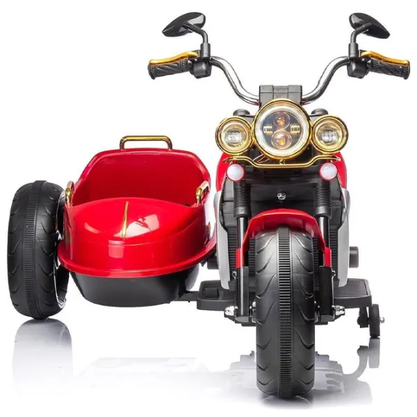 Motocicletă pentru copii Chipolino Duo Tron 50 kg / 3+ / 3 km/h / Red photo 3
