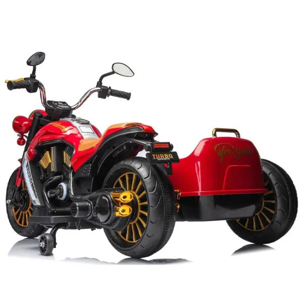 Motocicletă pentru copii Chipolino Duo Tron 50 kg / 3+ / 3 km/h / Red photo 4