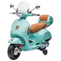 Motocicletă pentru copii Chipolino Vespa GTS Super 30 kg / 3+ / 3 km/h / Teal