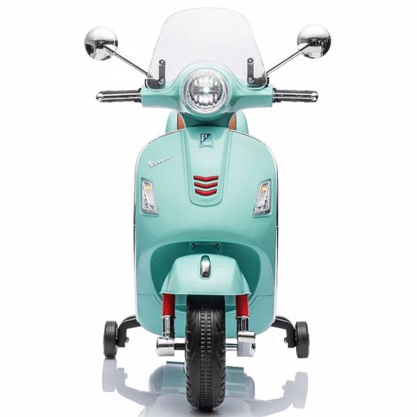 Motocicletă pentru copii Chipolino Vespa GTS Super 30 kg / 3+ / 3 km/h / Teal photo 2