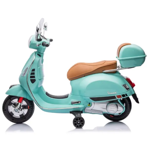 Motocicletă pentru copii Chipolino Vespa GTS Super 30 kg / 3+ / 3 km/h / Teal photo 3