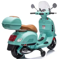 Motocicletă pentru copii Chipolino Vespa GTS Super 30 kg / 3+ / 3 km/h / Teal photo 5