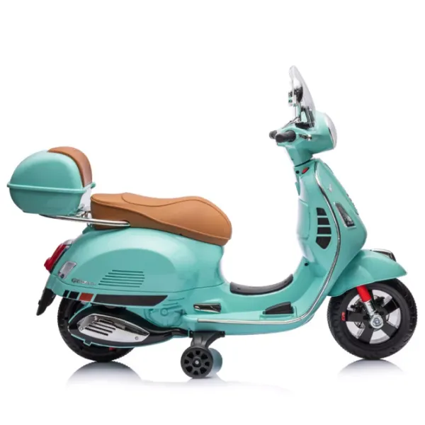 Motocicletă pentru copii Chipolino Vespa GTS Super 30 kg / 3+ / 3 km/h / Teal photo 6