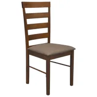 Scaun de bucătărie Evelin Gloria Burnish oak Stofă/ Dark Brown Brown