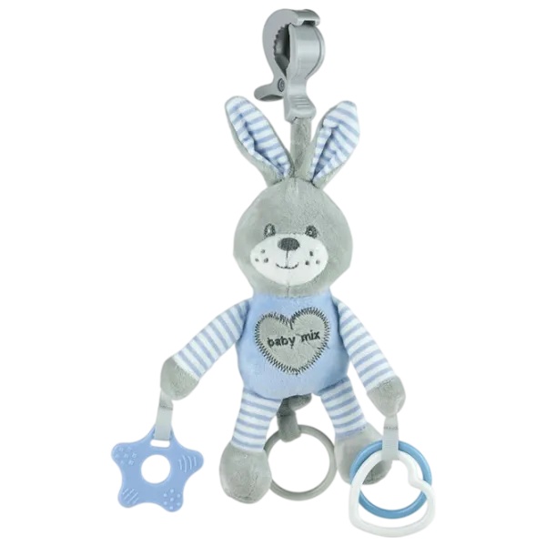 Jucărie moale Baby Mix Baby Mix Rabbit STK-19445 BR 0+ / Blue photo 1