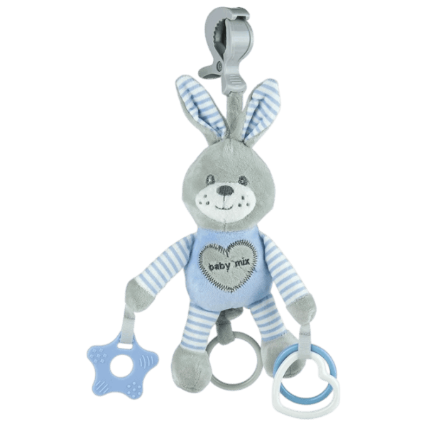 Jucărie moale Baby Mix Baby Mix Rabbit STK-19445 BR 0+ / Blue photo 1
