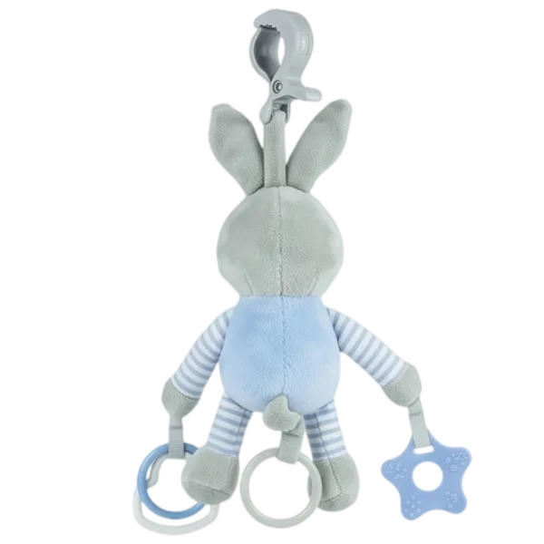 Jucărie moale Baby Mix Baby Mix Rabbit STK-19445 BR 0+ / Blue photo 2