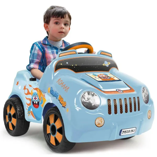 Mașină electrică Injusa Big Boy 6V Space Rider 4 km/h / 30 kg / 1+ / Albastru deschis photo 4