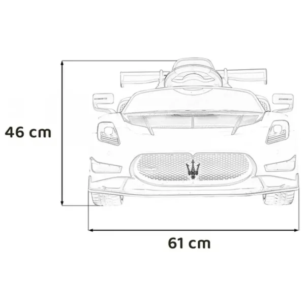 Mașină electrică Maserati MC20 GT2 Ramiz PA.QLS-8601.BIA 7 km/h / 35 kg / 3+ / White photo 14