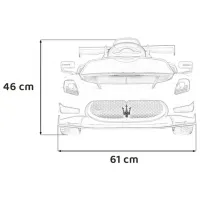 Mașină electrică Maserati MC20 GT2 Ramiz PA.QLS-8601.BIA 7 km/h / 35 kg / 3+ / White photo 14