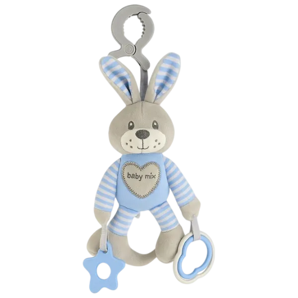 Jucărie moale Baby Mix Rabbit STK-19393 BR 0+ / Blue photo 1