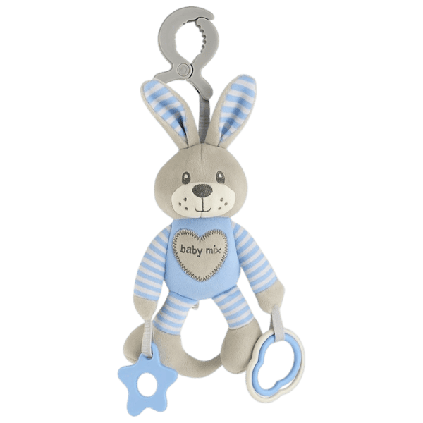 Jucărie moale Baby Mix Rabbit STK-19393 BR 0+ / Blue photo 1