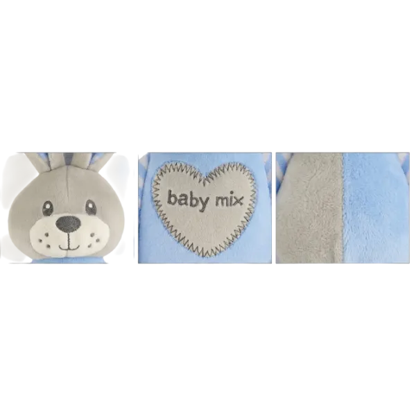 Jucărie moale Baby Mix Rabbit STK-19393 BR 0+ / Blue photo 2