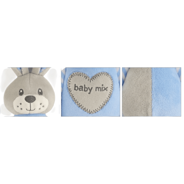 Jucărie moale Baby Mix Rabbit STK-19393 BR 0+ / Blue photo 2