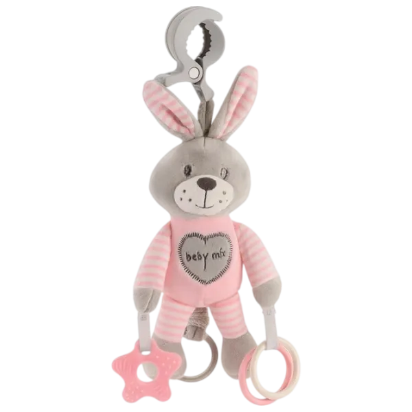 Jucărie moale Baby Mix Baby Mix Rabbit STK-19445 PR 0+ / Pink photo 1
