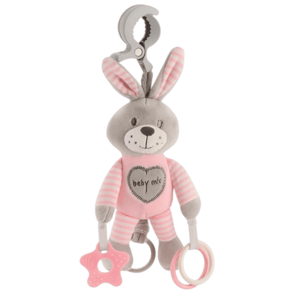 Jucărie moale Baby Mix Baby Mix Rabbit STK-19445 PR 0+ / Pink photo 1