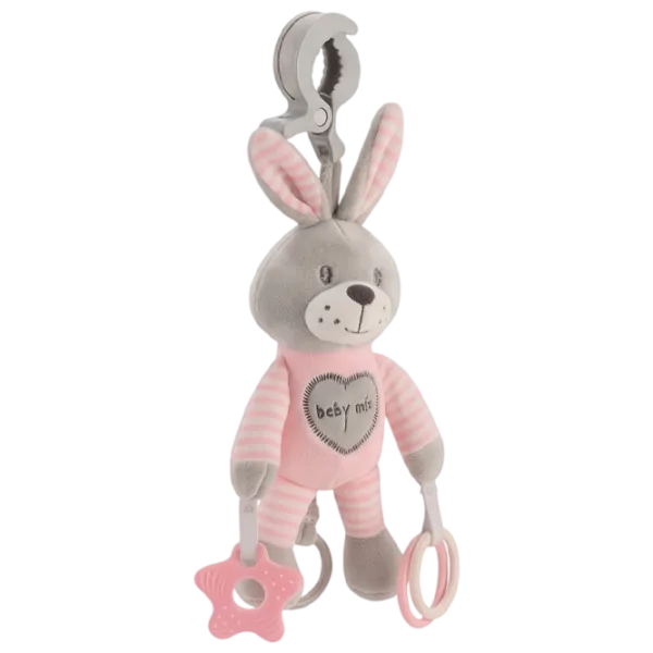 Jucărie moale Baby Mix Baby Mix Rabbit STK-19445 PR 0+ / Pink photo 4