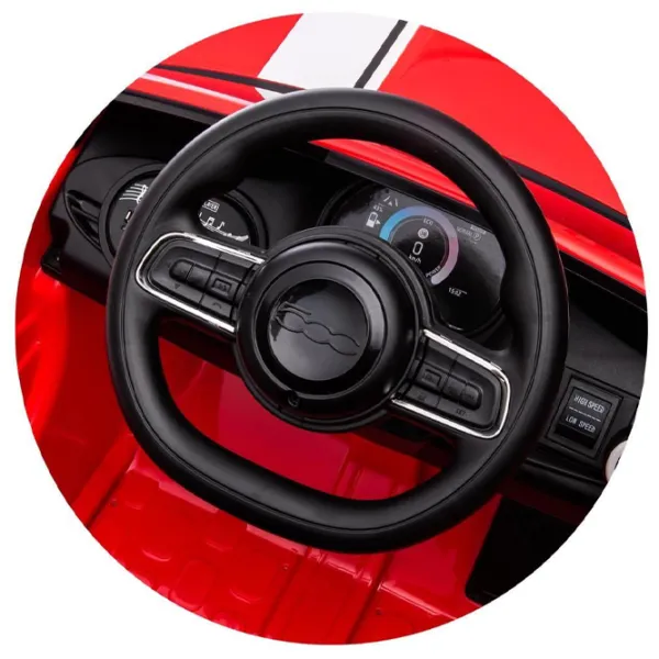Электромобиль Fiat 500 Chipolino ELKFIAT23RE 3.2 км/ч / 30 кг / 3+ / Красный photo 9