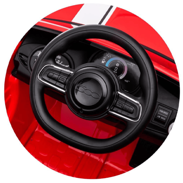 Электромобиль Fiat 500 Chipolino ELKFIAT23RE 3.2 км/ч / 30 кг / 3+ / Красный photo 9