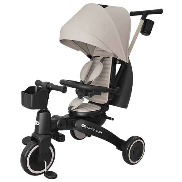 Bicicletă fără pedale KinderKraft JAZZ 3 8"  Metal / Beige Black photo 1