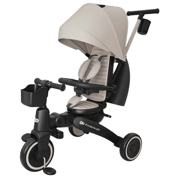 Bicicletă fără pedale KinderKraft JAZZ 3 8"  Metal / Beige Black photo 1