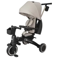 Беговел KinderKraft JAZZ 3 8"  Металл / Бежевый Черный