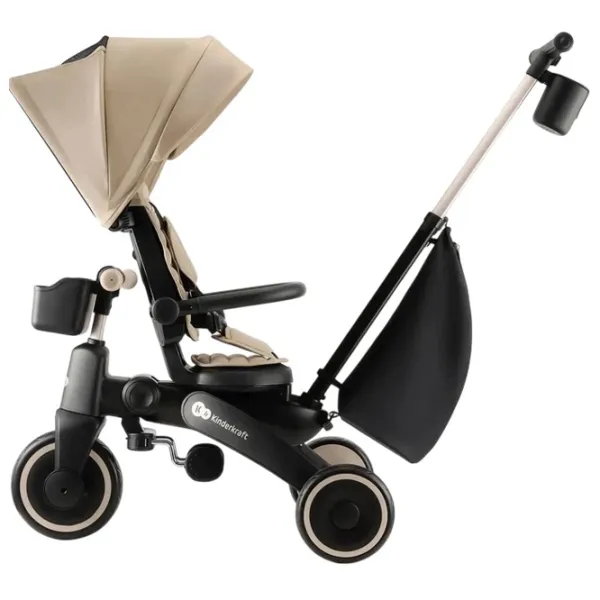 Bicicletă fără pedale KinderKraft JAZZ 3 8"  Metal / Beige Black photo 7