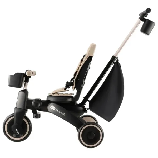 Bicicletă fără pedale KinderKraft JAZZ 3 8"  Metal / Beige Black photo 8