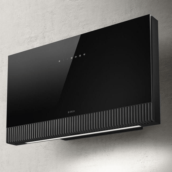Hotă Elica PLAT BL/F/80 Înclinată/ Black/ Gray photo 2