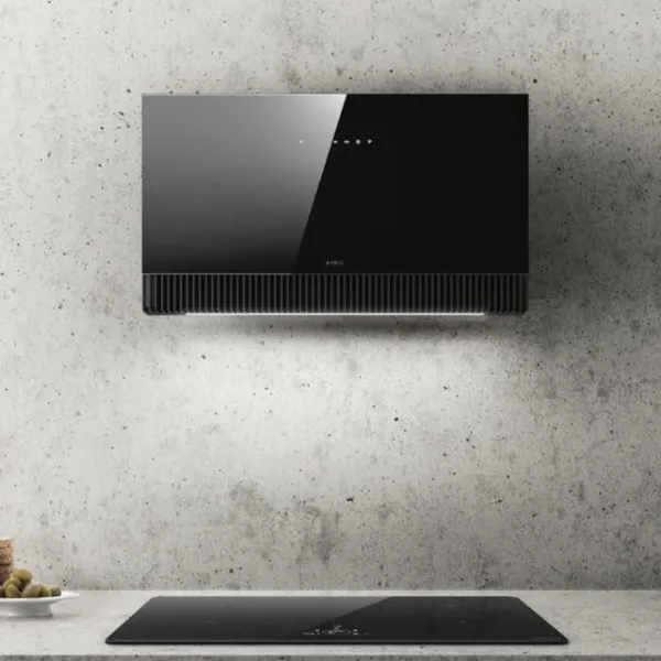 Hotă Elica PLAT BL/F/80 Înclinată/ Black/ Gray photo 3