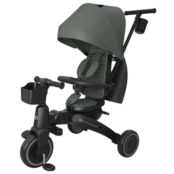 Bicicletă fără pedale KinderKraft JAZZ 3 8"  Metal / Green Black photo 1
