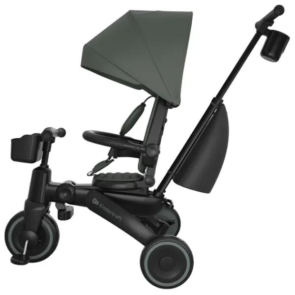 Bicicletă fără pedale KinderKraft JAZZ 3 8"  Metal / Green Black photo 5