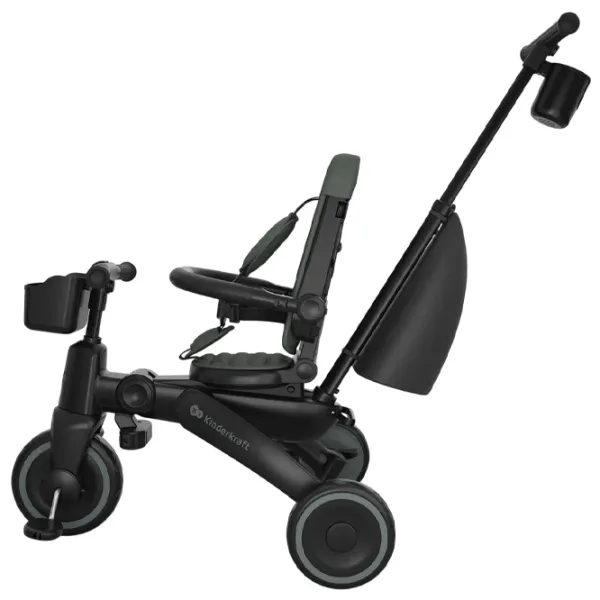 Bicicletă fără pedale KinderKraft JAZZ 3 8"  Metal / Green Black photo 6